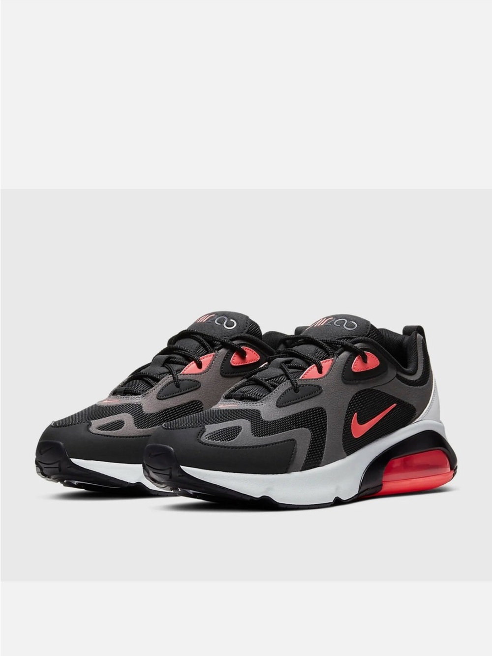 Nike Air Max 200 Thunder Grey Hot Punch